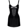 Сукня Noir Handmade F320 Starlet wetlook minidress with ring belt Вlack, XXL: Вид Платья