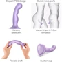 Насадка для страпону Strap-On-Me Dildo Plug P&G Lilas Metallic XL: Довжина проникнення, см 17.5