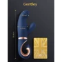 Вібратор кролик Gvibe Gentley Caribbean Blue: Довжина, см 19.9