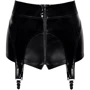 Шортики Noir Handmade F325 Glam suspender wetlook and vinyl shorts Вlack, XXL фото 7