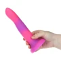 Фаллоімітатор, що світиться в темряві ADDICTION - Rave - 8" Glow in the Dark Dildo - Pink Purple: Довжина проникнення, см 17.7