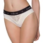 Трусики с широкой резинкой и кружевом Passion PS001 PANTIES ecru, size L