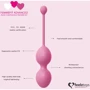 Набор вагинальных шариков для продвинутых FeelzToys - FemmeFit Advanced Pelvic Muscle Training Set: Особенности Смещенный центр тяжести, Соединены между собой