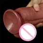 Фалоімітатор LoveToy Dual-Layered Silicone Nature Cock 10" Flesh: Наявність вібрації  Нет