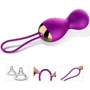 Вагинальные шарики с вибрацией и с пультом ДУ FOX - Vibrating Silicone Kegel Balls USB: Количество шариков 2