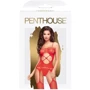 Бодістокінг з вирізом на животику Penthouse - Hot Nightfall Red XL: Вид Бодистокинг