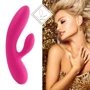 Гибкий вибратор кролик с двумя моторами FeelzToys Lea Rabbit Vibrator Rubine Red: Для кого Для женщин