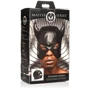 Маска Master Series Dungeon Demon Bondage Mask with Horns - Black: Колір черный