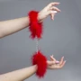 Наручники Secret Play Handcuffs Marabou Red: Колір красный