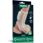 Насадка на член із вібрацією LoveToy Vibrating Silk Knights Ring with Scrotum Sleeve White фото 7