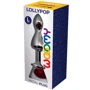 Анальний затор Wooomy Lollypop Double Ball Metal Plug Red L: Наявність вібрації  Нет