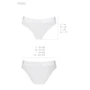 Трусики з прозорою вставкою Passion PS002 PANTIES white, size XL: Матеріал бавовна