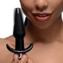 Анальний корок з вібрацією Frisky Smooth Vibrating Anal Plug Black: Наявність вібрації  Есть