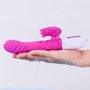 Вібратор BOSS FoxShow Silicone Heating and Thrusting Vibrator Purple: Для кого Для женщин