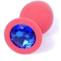 Анальна пробка Boss Series - Jewellery Red Silicon PLUG Medium Blue (BS6400084): Тип Анальные елочки