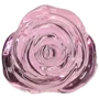 Скляний анальний затор Pillow Talk - Rosy- Luxurious Glass Anal Plug: Наявність вібрації  Нет