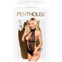 Боді з високим коміром та глибоким декольте Penthouse - Perfect Lover Black M/L: Застосування На тело