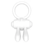 Эрекционное виброкольцо LoveToy Power Clit Cockring, White