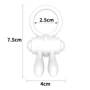 Эрекционное виброкольцо LoveToy Power Clit Cockring, White: Цвет белый