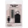 Вибропуля PowerBullet - First-Class Bullet 2.5" with Key Chain Pouch, Gun Metal фото 6