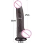 Фаллоимитатор LoveToy Sliding-Skin Dual Layer Dong 8.5" Black: Наличие вибрации Нет