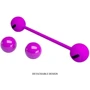 Вагинальные шарики Pretty Love Kegel Ball III Purple: Количество шариков 2