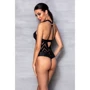 Сетчатый боди с халтером и ритмичным рисунком Hima Body black S/M - Passion: Для кого Для женщин