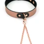 Нашийник із затискачами для сосків Liebe Seele Rose Gold Memory Collar with Nipple Clamps фото 5