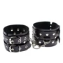 Кайдани Leather Double Fix Leg Cuffs, black