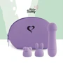 Мини-вибратор FeelzToys Mister Bunny Purple с двумя насадками: Тип и форма Мини-вибраторы