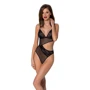 Боді із ажурним ліфом Christa Body black S/M — Passion