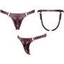 Трусики для страпону Strap-On-Me Leatherette Harness Generous - One Size - Aubergine фото 4