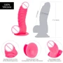 Ребристый фаллоимитатор на присоске ADDICTION - Tom 7″ Dildo With Balls - Pink + вибропуля: Наличие вибрации Нет