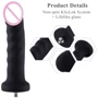 Силиконовый фаллоимитатор для секс-машин Hismith 7.1″ Anal Dildo Black: Мошонка Нет