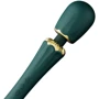 Вібромасажер з насадками Zalo - Kyro Wand Turquoise Green: Довжина, см 29.1