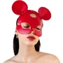 Кожаная маска мышки Art of Sex - Mouse Mask, красный фото 4