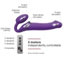 Безремневой страпон з вібрацією Strap-On-Me Vibrating Violet M: Для кого для пари