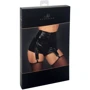 Шортики Noir Handmade F325 Glam suspender wetlook and vinyl shorts Вlack, XXL: Декор Молния