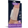 Насадка на член із вібрацією LoveToy Vibrating Spiral Knights Ring White III фото 8