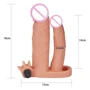 Насадка LoveToy Pleasure X-Tender Vibrating Double Penis Sleeve Flesh Add 1": Для кого Для чоловіків