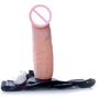 Фаллопротез с вибростимуляцией BOSS - Vibrating Hollow Strap-on Cyber Skin, BS6700069: Длина, см 20